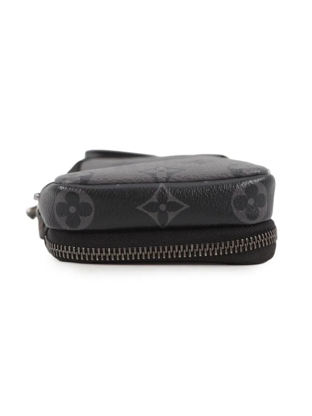 Louis Vuitton Shoulder Bag Monogram Eclipse Reverse Double Phone Pouch Black